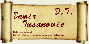 Damir Tušanović vizit kartica